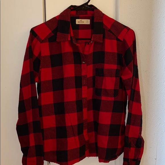 Hollister Red Plaid Shirt - Picture 2 of 2